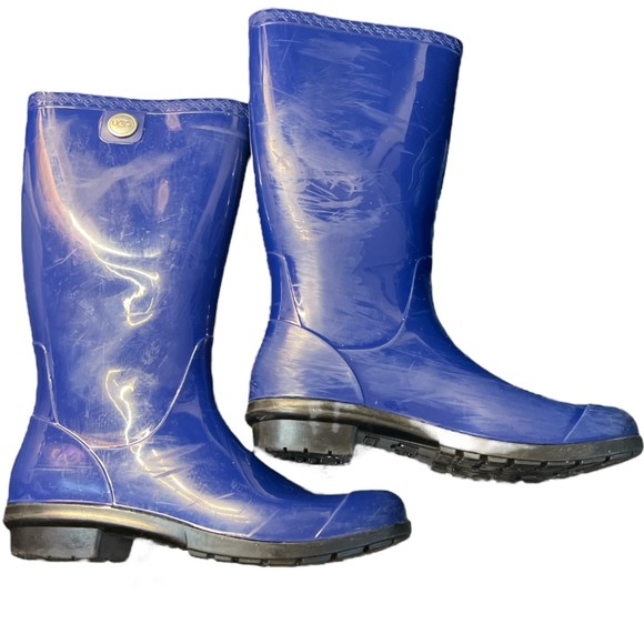 Ugg Australia Rain Boots 8 blue women's knee high Sienna Made‎ in USA shoes - Picture 9 of 9
